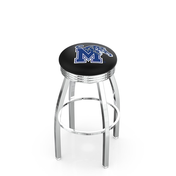 Holland Bar Stool Co 30" Chrome Memphis Swivel Bar Stool, Accent Ring - L8C3C30MEMPHS
