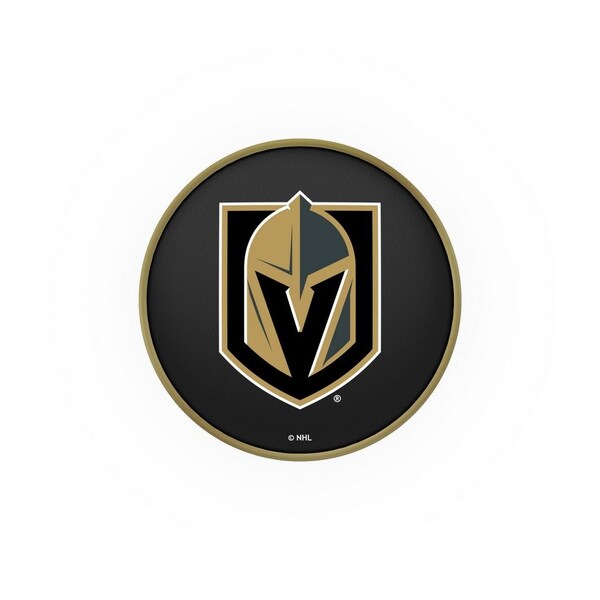 Holland Bar Stool Co 25" Vegas Golden Knights Cushion Seat, 2-Ring Chrome Swivel Bar Stool - L7C125LVGDKN