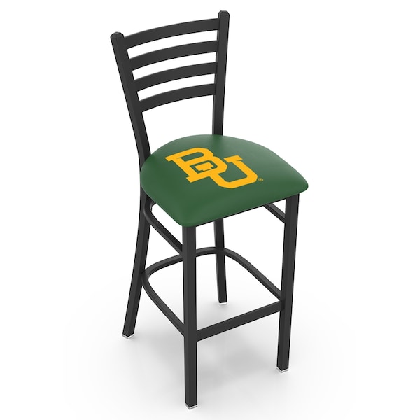 Holland Bar Stool Co 30" Blk Wrinkle Baylor Stationary Bar Stool, Ladder Back - L00430BAYLOR
