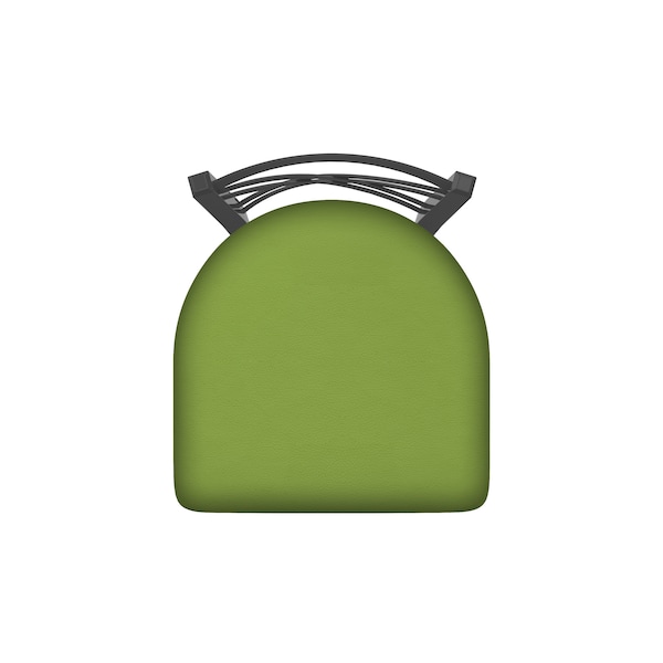 Holland Bar Stool Co 30" Swivel Bar Stool, Pewter Finish, Canter Kiwi Green Seat - 82030PW009