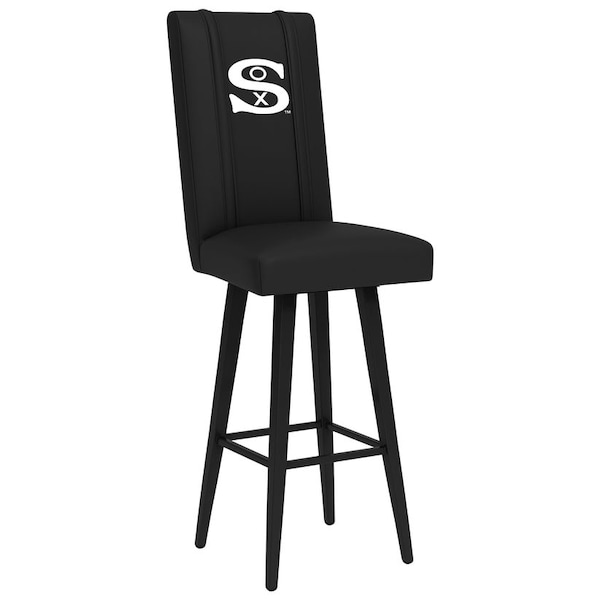 Dreamseat Swivel Bar Stool 2000 with Chicago White Sox Cooperstown Primary Logo - XZ2000BSSBLK-PSCOOP0135