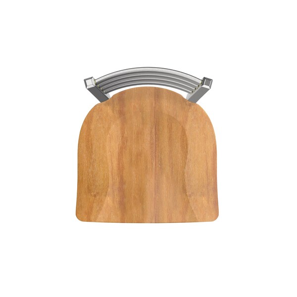 Holland Bar Stool Co 810 Contessa Stainless Steel 36in Swivel Bar Stool with Medium Maple Seat - 81036SSMEDMPL