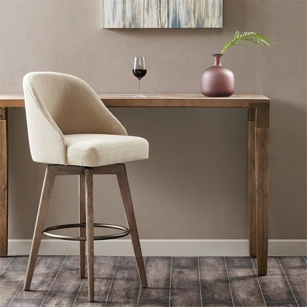 Madison Park Pearce Bar Stool with Swivel Seat, Sand - 20 x 23 x 42.5 in. - MP104-1053