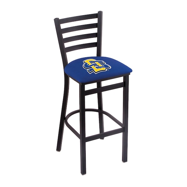 Holland Bar Stool Co 30" Blk Wrinkle South Dakota State Stationary Bar Stool, Ladder Back - L00430SDAKST