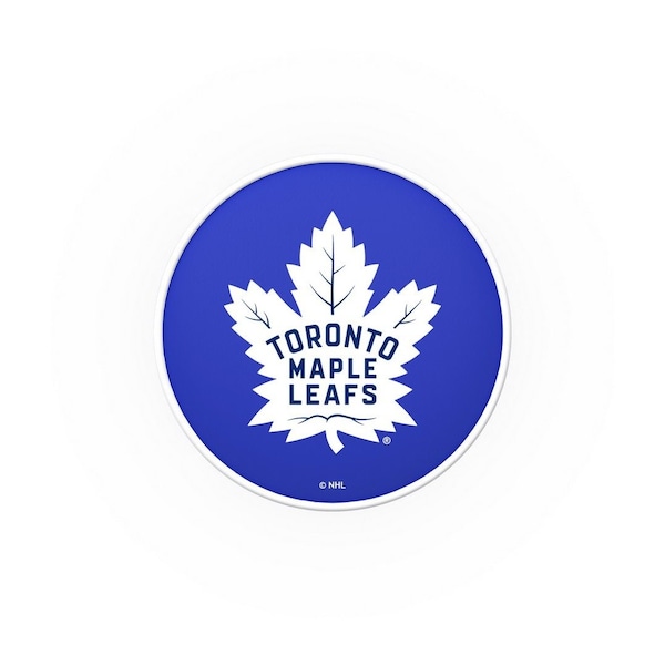 Holland Bar Stool Co 25" Toronto Maple Leafs Cushion Seat, 2-Ring Chrome Swivel Bar Stool - L7C125TORMPL