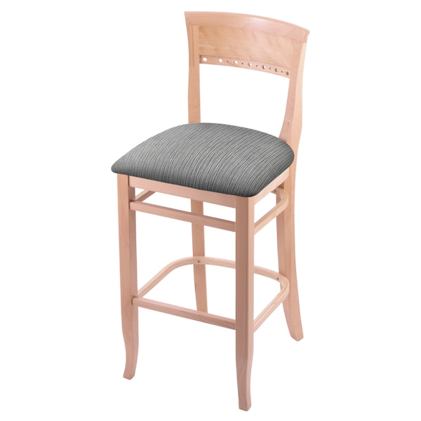 Holland Bar Stool Co 30" Bar Stool, Natural Finish, Graph Seat - 316030NAT020