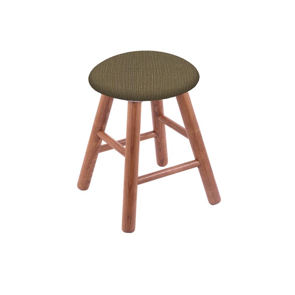 Holland Bar Stool Co Oak Vanity Stool, Medium Finish, Rein Coffee Seat - RC18OSMED017