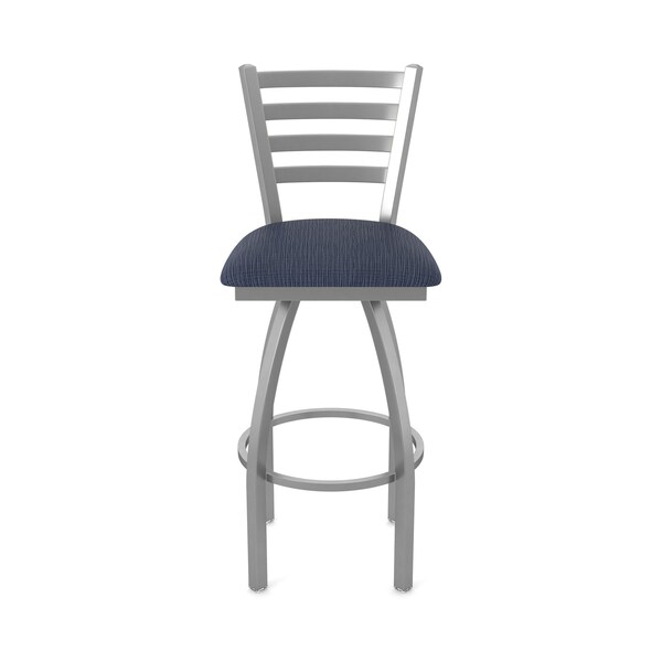 Holland Bar Stool Co 410 Jackie Stainless Steel 36in Swivel Bar Stool with Graph Anchor Seat - 41036SS014
