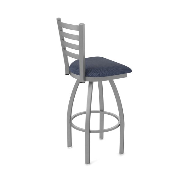 Holland Bar Stool Co 410 Jackie Stainless Steel 36in Swivel Bar Stool with Graph Anchor Seat - 41036SS014