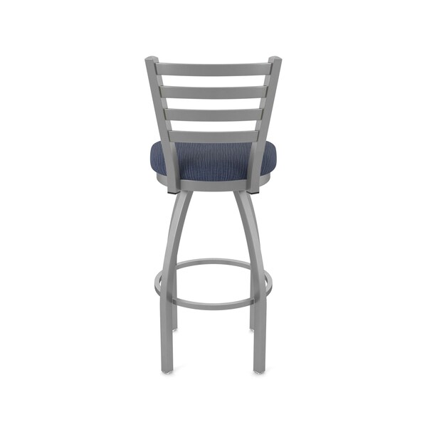 Holland Bar Stool Co 410 Jackie Stainless Steel 36in Swivel Bar Stool with Graph Anchor Seat - 41036SS014