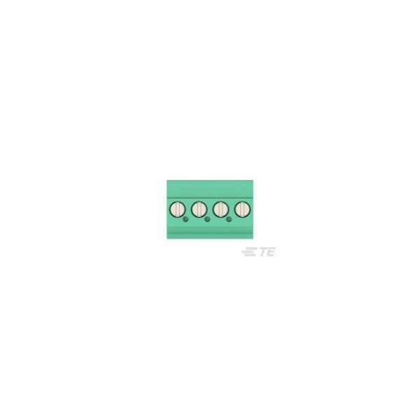 Te Connectivity Str Plug  3.81mm  Green  LH  4 - 1986375-4