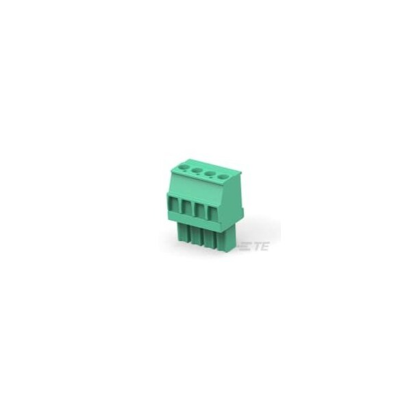 Te Connectivity Str Plug  3.81mm  Green  LH  4 - 1986375-4