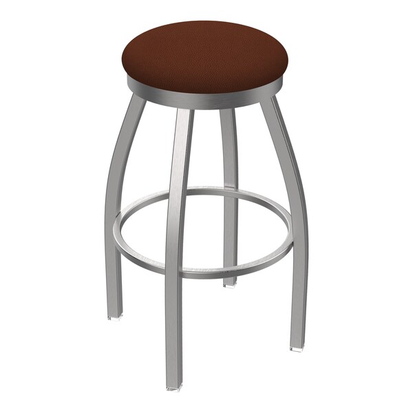 Holland Bar Stool Co 802 Misha Stainless Steel 36in Swivel Bar Stool with Rein Adobe Seat - 80236SS023