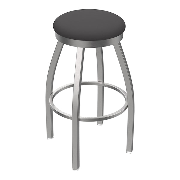 Holland Bar Stool Co 802 Misha Stainless Steel 36in Swivel Bar Stool with Canter Storm Seat - 80236SS004
