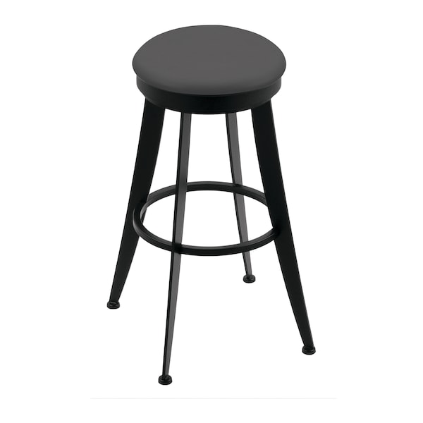 Holland Bar Stool Co Laser 30" Swivel Bar Stool, Black Wrinkle, Canter Storm Seat - 90030BW004