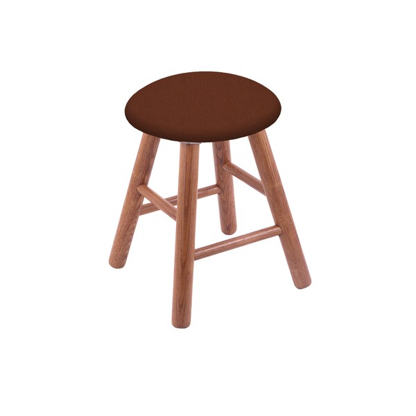Holland Bar Stool Co Oak Vanity Stool, Natural Finish, Canter Storm Seat - RC18OSMED023