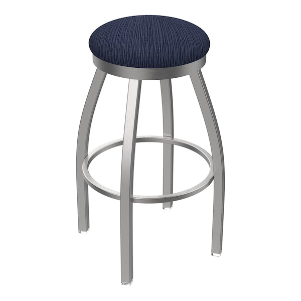 Holland Bar Stool Co 802 Misha Stainless Steel 36in Swivel Bar Stool with Graph Anchor Seat - 80236SS014
