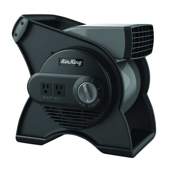 Air King Portable Blower Fan, 120V, 310 cfm, Gray, 3 Speed - 9550
