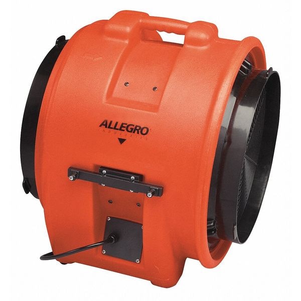 Allegro Industries Confined Space Blower, Orange, 22 1/2" W - 9556