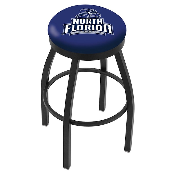 Holland Bar Stool Co 30" Blk Wrinkle North Florida Swivel Bar Stool, Accent Ring - L8B2B30NORFLA