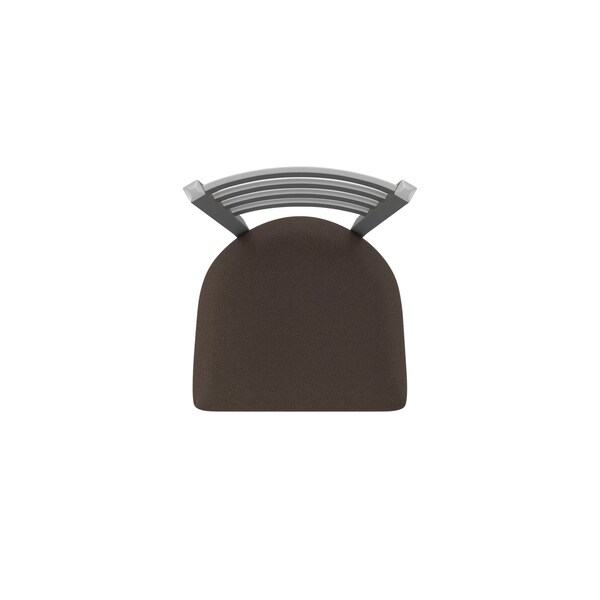 Holland Bar Stool Co 410 Jackie Stainless Steel 36in Swivel Bar Stool with Rein Coffee Seat - 41036SS025
