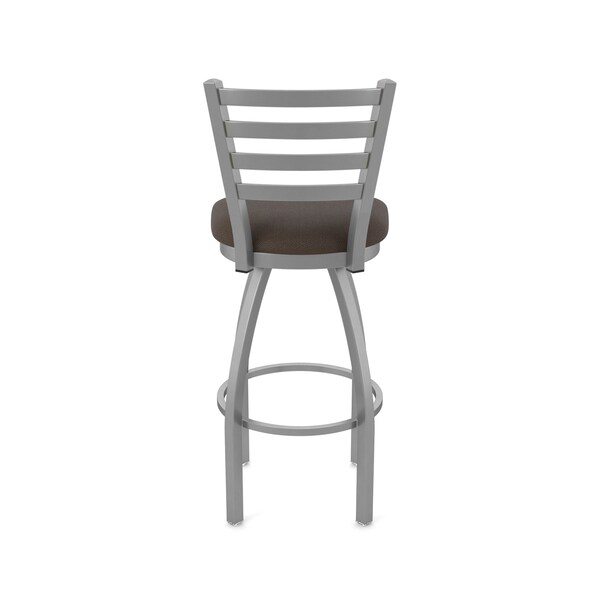 Holland Bar Stool Co 410 Jackie Stainless Steel 36in Swivel Bar Stool with Rein Coffee Seat - 41036SS025