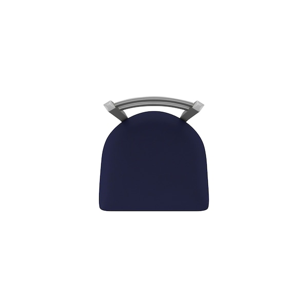 Holland Bar Stool Co OD411 Jackie Low Back Stainless Steel 30 Swivel Outdoor Bar Stool with Breeze Sapphire Seat - OD41130SSOD001