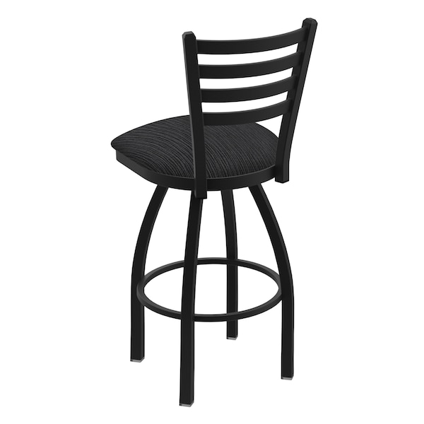 Holland Bar Stool Co 30" Swivel Bar Stool, Black Wrinkle, Graph Anchor Seat - 41030BW014