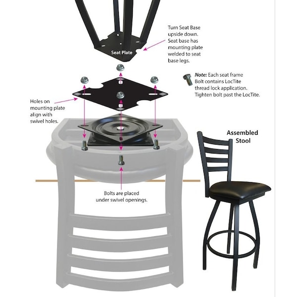 Holland Bar Stool Co 25" Blk Wrinkle Montana State Swivel Bar Stool, Jailhouse Back - L01825MONTST