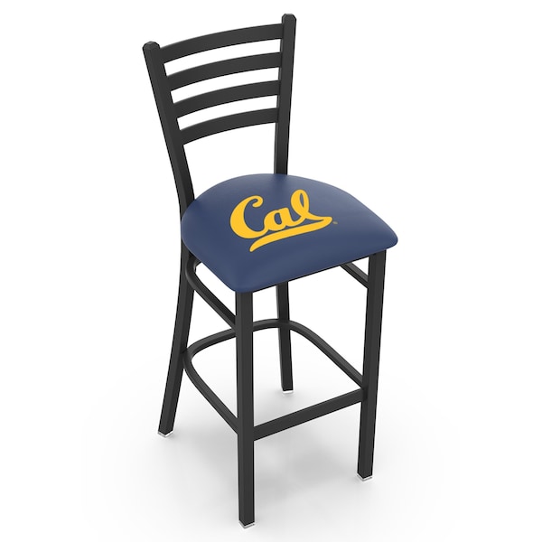 Holland Bar Stool Co 30" Blk Wrinkle Cal Stationary Bar Stool, Ladder Back - L00430CAL-UN