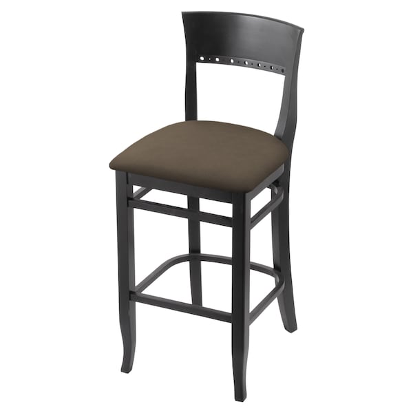 Holland Bar Stool Co 30" Bar Stool, Black Finish, Canter Earth Seat - 316030BLK006