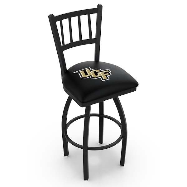 Holland Bar Stool Co 25" Blk Wrinkle Central Florida Swivel Bar Stool, Jailhouse Back - L01825CENFLA