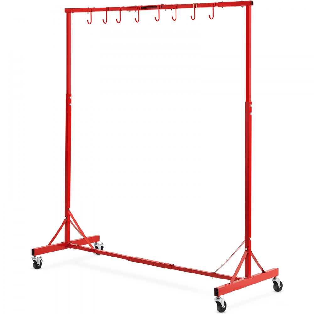Newly Upgraded！VEVOR Painting Rack Adjustable Paint Hanger 8 Hooks Auto Body Painting Stand - PQJHS0000000UN1T6V0