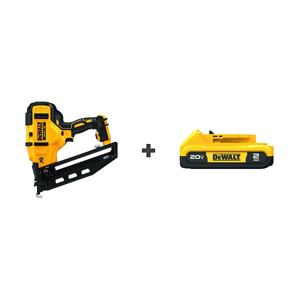 Dewalt Cordless Nailer Kit, 20.0V, T Handle, Battery Included - DCN660B / DCB203