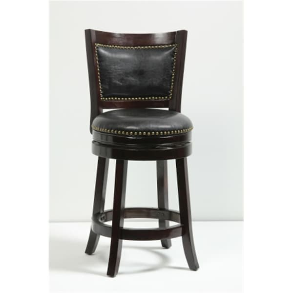 Boraam Industries Inc. 24 In. Bristol Swivel Stool - Cappuccino - 42824