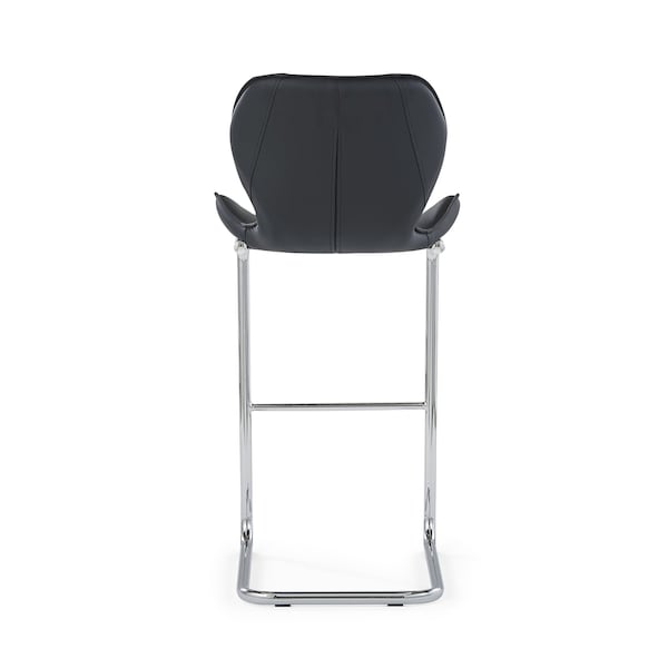Global Furniture Usa Contemporary PU D1446 4 Black Bar Stools - 2935