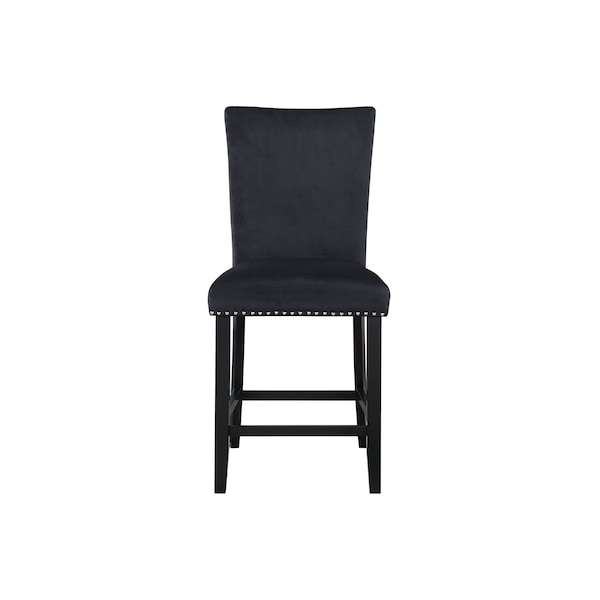 Global Furniture Usa Transitional Fabric D04 2 Black Bar Stools - 4873