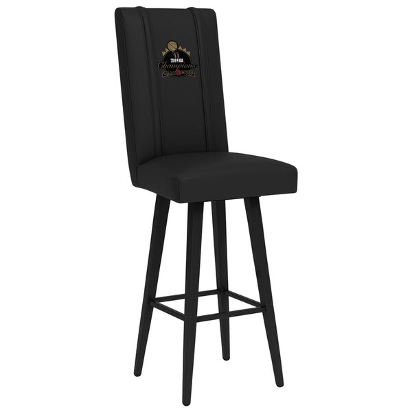 Dreamseat Swivel Bar Stool 2000 with Toronto Raptors Primary 2019 Champions Logo - XZ2000BSSBLK-PSNBA32074