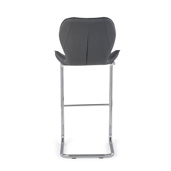 Global Furniture Usa Contemporary PU D1446 Grey Bar Stool - 768