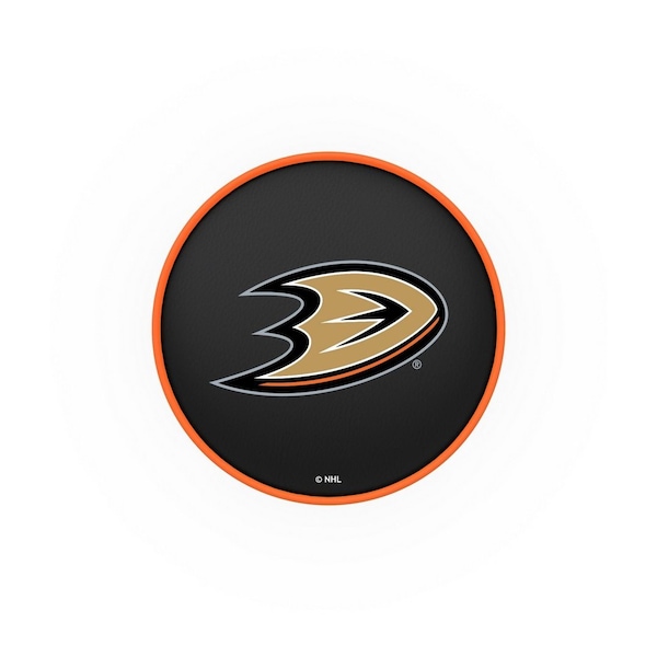 Holland Bar Stool Co 25" Anaheim Ducks Cushion Seat, 2-Ring Chrome Swivel Bar Stool - L7C125ANADKS