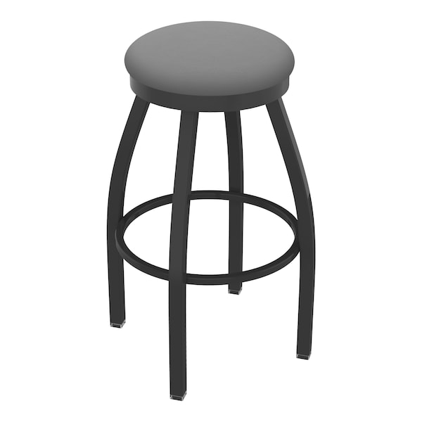 Holland Bar Stool Co 30" Swivel Bar Stool, Pewter Finish, Canter Grey Seat - 80230PW007