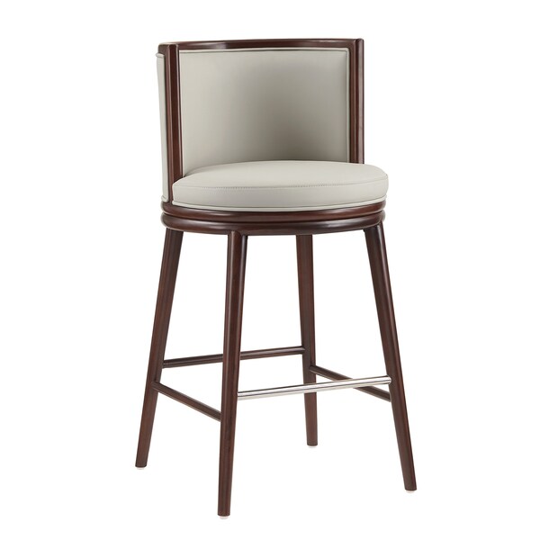 Manhattan Comfort Evalyn Barstool in Stone - Set of 3 - 3-BS024-ST