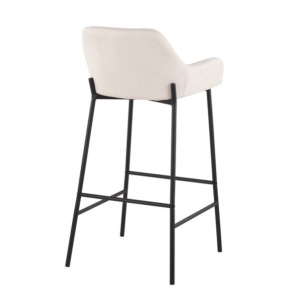Lumisource Daniella Fixed-Height Bar Stool - Set of 2 PR - B30-DNLA2 BKCR2