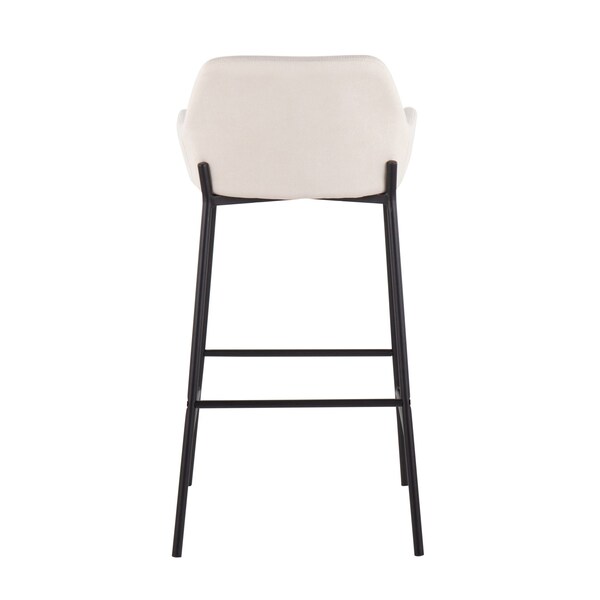 Lumisource Daniella Fixed-Height Bar Stool - Set of 2 PR - B30-DNLA2 BKCR2