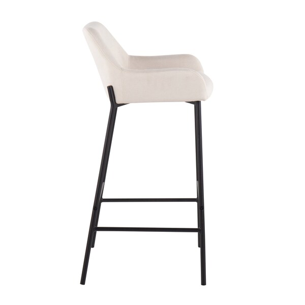 Lumisource Daniella Fixed-Height Bar Stool - Set of 2 PR - B30-DNLA2 BKCR2