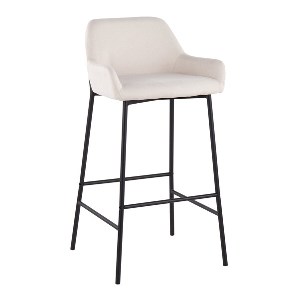 Lumisource Daniella Fixed-Height Bar Stool - Set of 2 PR - B30-DNLA2 BKCR2