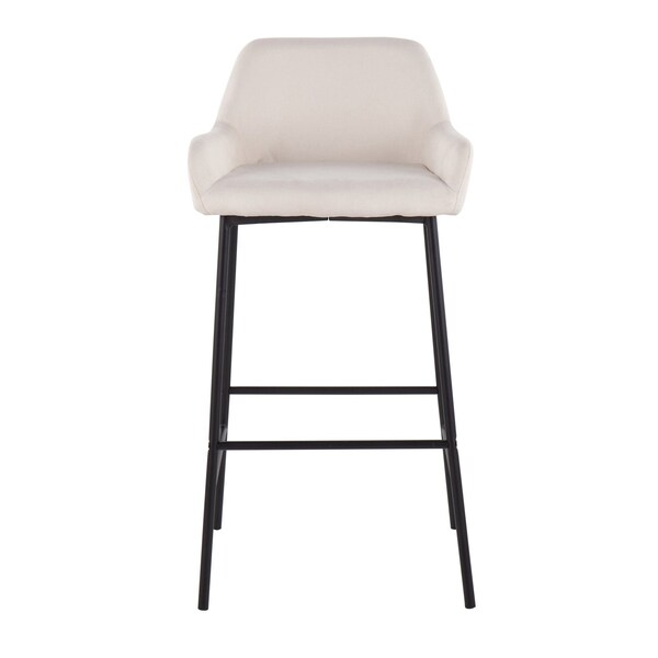 Lumisource Daniella Fixed-Height Bar Stool - Set of 2 PR - B30-DNLA2 BKCR2