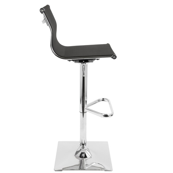 Lumisource Mirage Adjustable Swivel Barstool in Black - BS-TW-MIRAGE BK