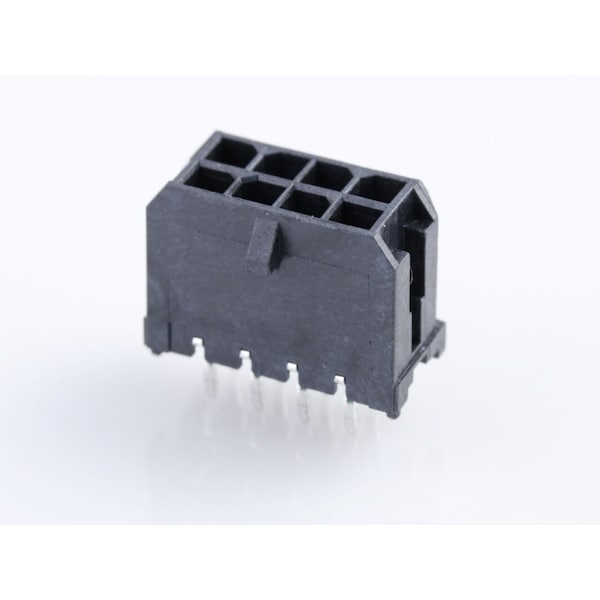 Molex Rectangular Power Connector, 8 Contact(S), Male, Solder Terminal, Receptacle - 430450813