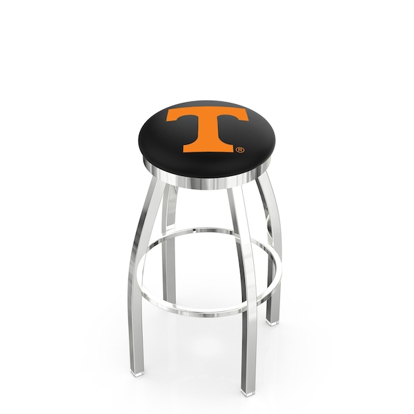 Holland Bar Stool Co 25" Chrome Tennessee Swivel Bar Stool, Accent Ring - L8C2C25TENNES